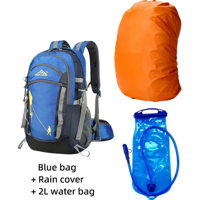 Outdoor Sports Short Distance Trip Backpack Mountaineering Duffel Bag Camping Travel Knapsack Climbing Hiking Hydration Rucksack