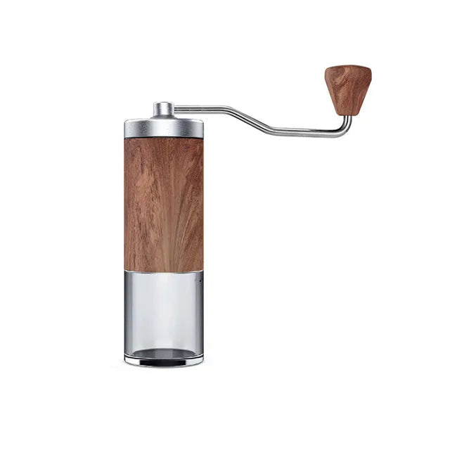 Portable Coffee Bean Grinder Wood Grain Stainless Steel Crank Hand Grind Hand Coffee Grinder Kitchen Tool