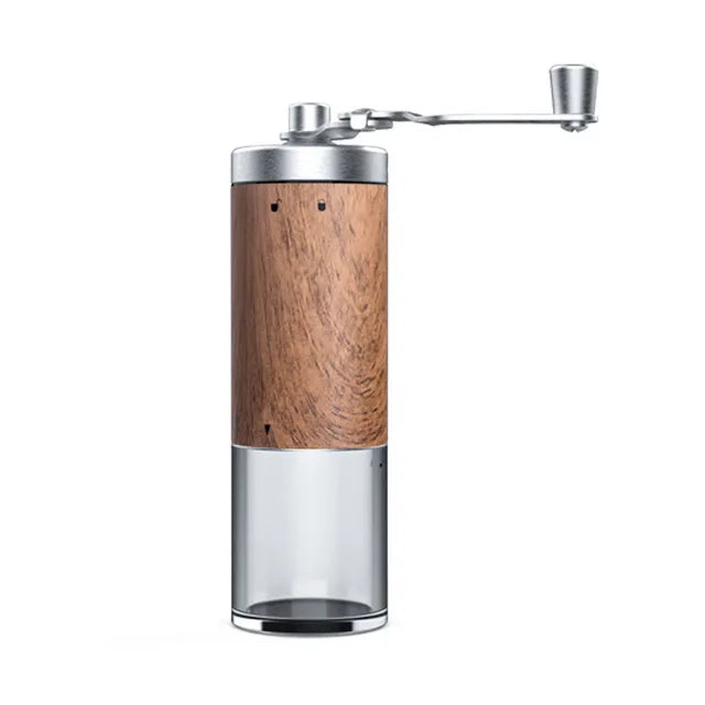 Portable Coffee Bean Grinder Wood Grain Stainless Steel Crank Hand Grind Hand Coffee Grinder Kitchen Tool