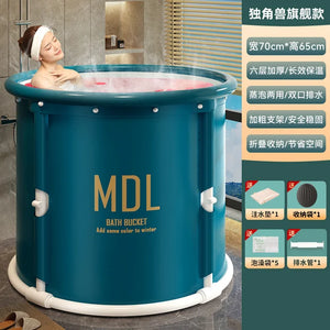 Portable Folding Bathtub Adult Children Swimming Large Size Bathtub Ice Bucket Freestanding Spa Gonflable Bathtub Accesoires