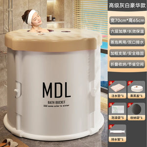 Portable Folding Bathtub Adult Children Swimming Large Size Bathtub Ice Bucket Freestanding Spa Gonflable Bathtub Accesoires