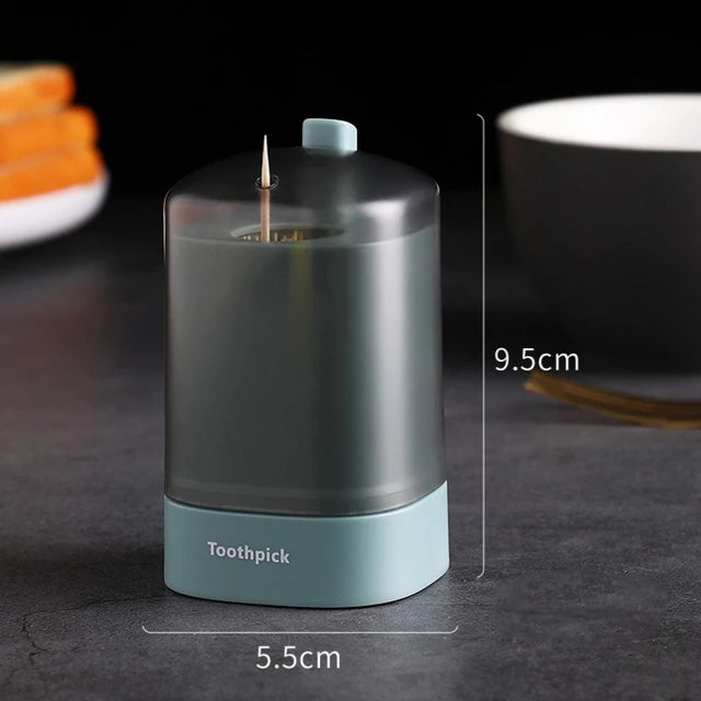 Press-type Plastic Toothpick Box Creative Automatic Kitchen Toothpick Container Portable Living Room Dining Room Storage Box