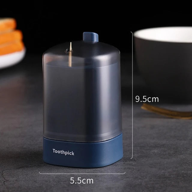 Press-type Plastic Toothpick Box Creative Automatic Kitchen Toothpick Container Portable Living Room Dining Room Storage Box