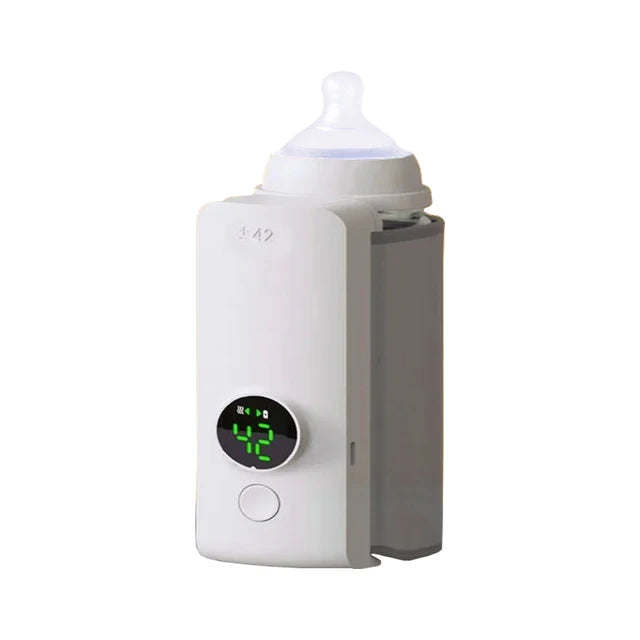 Rechargeable Bottle Warmer 6 Levels Adjustment Temperature Display Breast Milk Feeding Accessories Portable Baby Bottle Heater