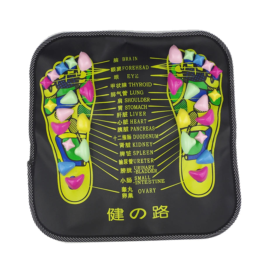 Reflexology Walk Stone Acupoint  Massage Pad Foot Leg Pain Relieve Relief Walk Massager Mat Health Care Acupressure Mat