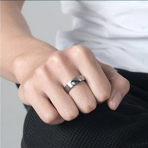 Rose Gold/Black Color Heart Couple Rings Stainless Steel Couples Lovers Love Promise Ring For Men Women Jewelry Dropshipping