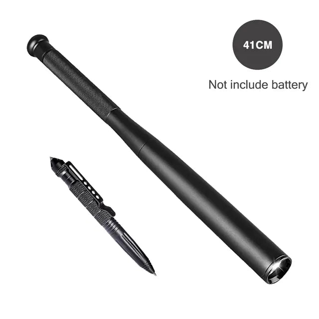 Self Defense Flashlight Stick LED Waterproof Baseball Bat Aluminium Alloy Torch For Emergency Self Defense Anti Riot Equipment