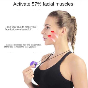 Silica Gel Face Fitness Ball Jaw Exerciser Facial Toner Reduce Double Chin Relax Ball Gym Fitness Training Jawline Simulator