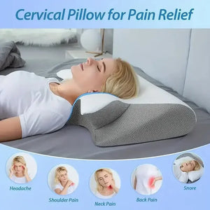 Sleep Memory Pillow Slow Rebound Comfort Memory Foam Sleeping Pillow Cervical Orthopaedic Massage Bed Pillow