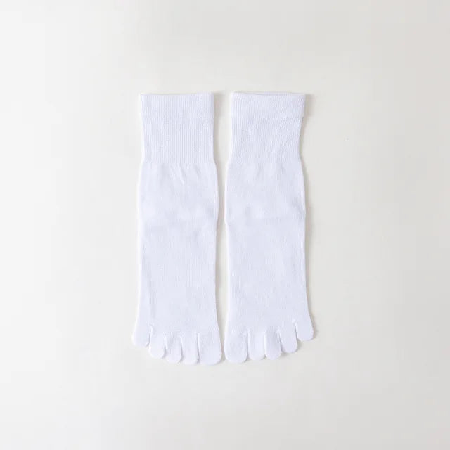 Socks with Fingers Men Fashion Sweat-absorbing Men's Breathable Sweat Toe Socks Comfortable Cotton Elastic Sports Business Sock