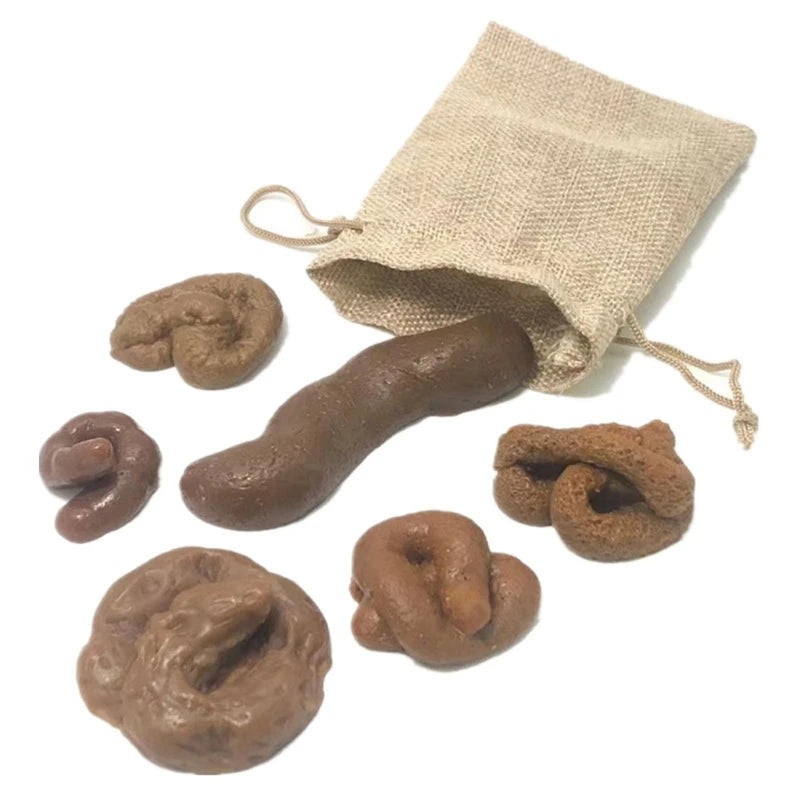 Soft Fake Poop Feces Pranks Toys Gag Gift Realistic Mischief Novelty Toys for Joke Trick Halloween April Fool’s Day Party