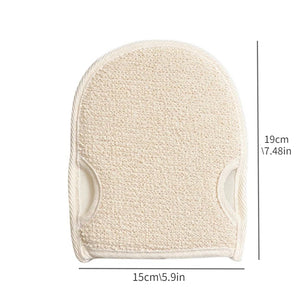 Soft Natural Loofah Glove Double-sided Body Scrub Sponge Pad Bath Scrubber Mitt For Shower Spa Skin Clean Bath Gloves