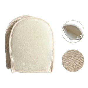 Soft Natural Loofah Glove Double-sided Body Scrub Sponge Pad Bath Scrubber Mitt For Shower Spa Skin Clean Bath Gloves