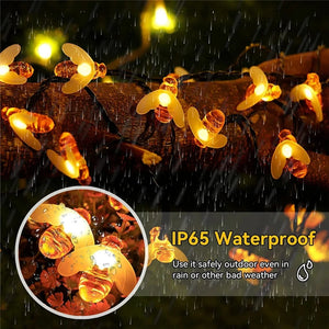 Solar Bees Lights Led Solar Outdoor Lights Waterproof Honey Bees Decor Garden Solar Outdoor Light for Wedding Garden Decoration