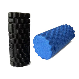 Solid Color Foam Roller With Grooves Massage Point Yoga Roller Pilates Massage Roller Fitness Gym Exercise Relaxing Muscle 33cm