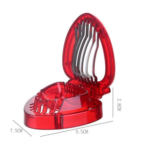 Strawberry Slicer Cutter Strawberry Corer Strawberry Huller Fruit Leaf Stem Remover Salad Cake Egg Tools Kitchen Accessories