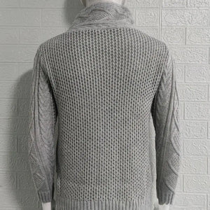 Stylish Men Sweater Long Sleeve Streetwear Super Soft Knitting High Collar Sweater Cardigan Sweater