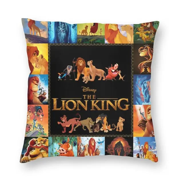 The Lion King Simba And Mufasa Throw Pillow Covers Home Decor Neon Colors Hakuna Matata Cartoon Movie Cushion Cover Pillowcase