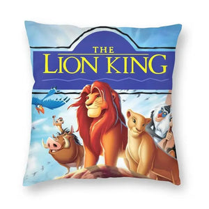 The Lion King Simba And Mufasa Throw Pillow Covers Home Decor Neon Colors Hakuna Matata Cartoon Movie Cushion Cover Pillowcase
