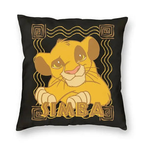 The Lion King Simba And Mufasa Throw Pillow Covers Home Decor Neon Colors Hakuna Matata Cartoon Movie Cushion Cover Pillowcase