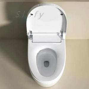 Toilet Smart Toilet Auto Lid Closing Heated Toilet Seat Lid Modern Tankless Toilet Remote Control Night Light White For Bathroom