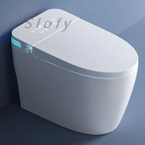 Toilet Smart Toilet Auto Lid Closing Heated Toilet Seat Lid Modern Tankless Toilet Remote Control Night Light White For Bathroom