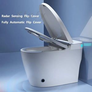 Toilet Smart Toilet Auto Lid Closing Heated Toilet Seat Lid Modern Tankless Toilet Remote Control Night Light White For Bathroom