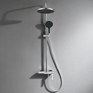 VGX Gold Shower System Bathroom Shower Faucet Set 3-way  Rainfall Shower Mixer Crane with Hand Shower Set Black Grey Chrome