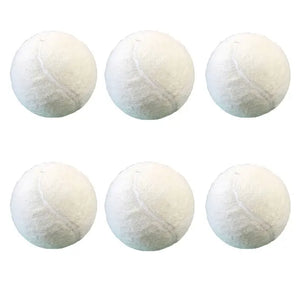 White Tennis Wash Ball for Down Jackets Machine Wash High Quality Grade Tennis Balls Pack of 3/6