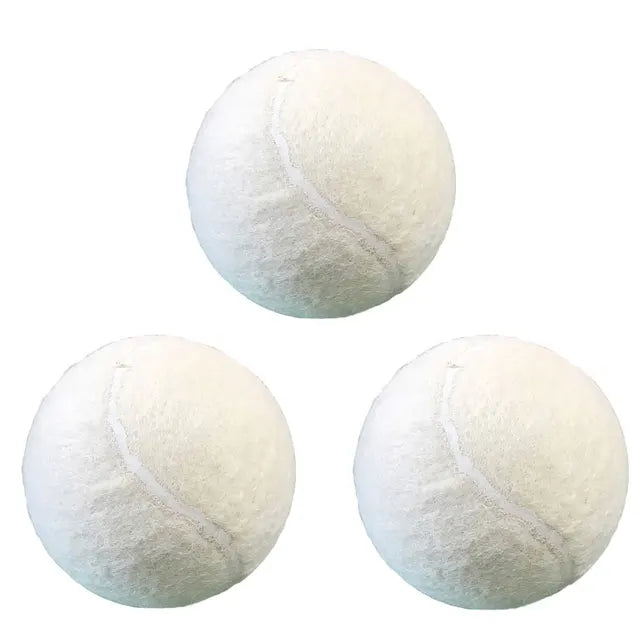 White Tennis Wash Ball for Down Jackets Machine Wash High Quality Grade Tennis Balls Pack of 3/6