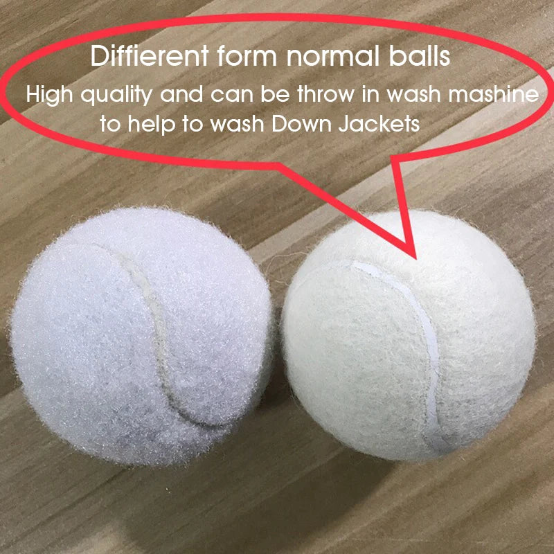 White Tennis Wash Ball for Down Jackets Machine Wash High Quality Grade Tennis Balls Pack of 3/6