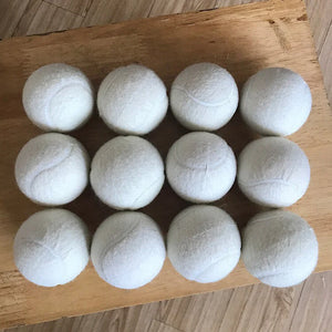 White Tennis Wash Ball for Down Jackets Machine Wash High Quality Grade Tennis Balls Pack of 3/6