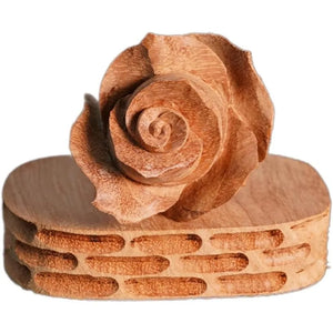 Wooden Rose, Wood Anniversary Flower Gift for Valentines, Mothers Day, 5th Wedding Anniversary, Wooden Handmade Gift