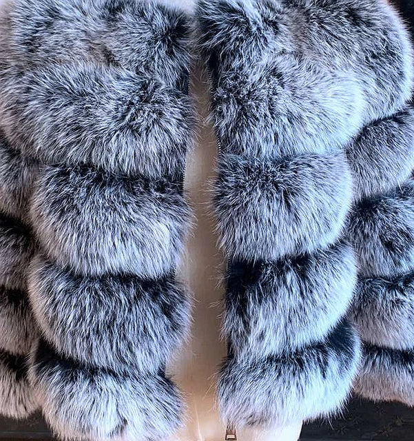 natural fur jacket  Real Fur Coat Winter Jacket Women Natural Fox Fur Luxury Fashion 50cm Short Jacket Wholesale Hot 2022